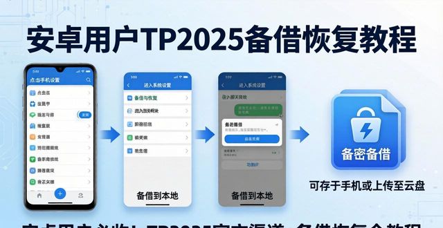 安卓系统备份_安卓备份_安卓手机党注意！tp 2025官方下载渠道与备份恢复教程来了！